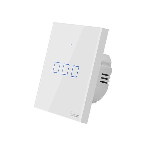 Sonoff TX T1 EU 3C Wi-Fi + RF háromgombos érintős kapcsoló fehér (SON-KAP-TXT13)