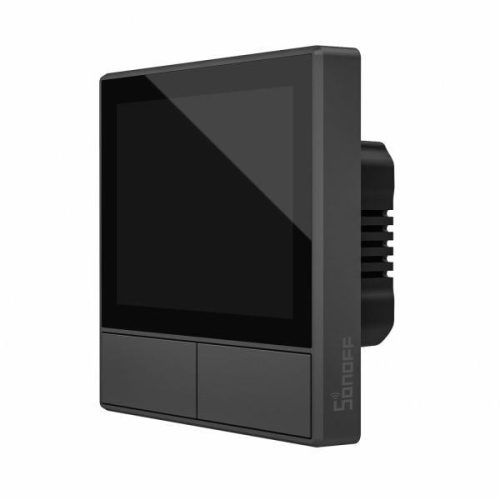 Sonoff NSPanel Wi-Fi + RF két gombos okos villanykapcsoló fekete (SON-KAP-NSP2)