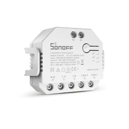 Sonoff Dual Lite R3 két áramkörös Wi-Fi-s okosrelé (SON-REL-DUALITE-R3)