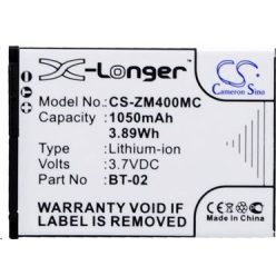   Real Power ZOOM BT-02 3.7V 1050mAh utángyártott akku Li-ion (ZM400MC)
