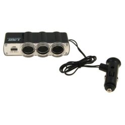   3-as szivargyújtó elosztó USB-vel (4C93916, JAC43433, CC61495)