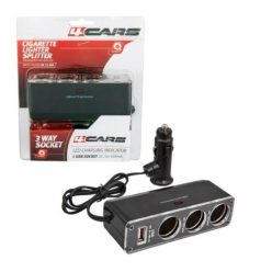   Szivargyújtó elosztó, 3x12-24V, 1xUSB 5V/500mA (JAC43433, CC61495, CM58608)