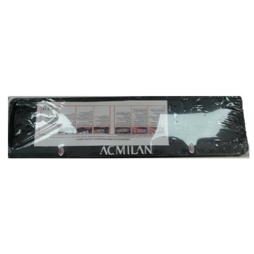 Rendszámtábla tartó, 3D feliratos, logós, AC Milan (P325)