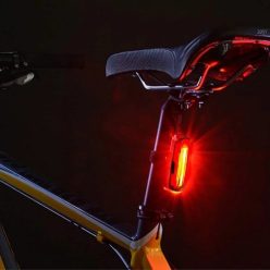   Kerékpáros COB 15 LED-es hátsó lámpa nyereg alá vázra, vízálló, pirosan világít