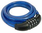 Számzáras sodronyacél kerékpárzár 10 mm - 150 cm