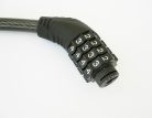 Számzáras sodronyacél kerékpárzár 10 mm - 150 cm