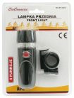 Kerékpáros első oldalperemes 5 LED-es lámpa, vízálló - fekete