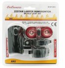 Kerékpáros első-hátsó 1+2 Cree LED-es lámpa, vízálló