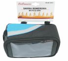 Kerékpártáska kormányra okostelefon tokkal - 80 x 135 mm - kék
