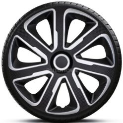   13"-os Livorno Carbon Silver-Black dísztárcsa garnitúra (4darab)