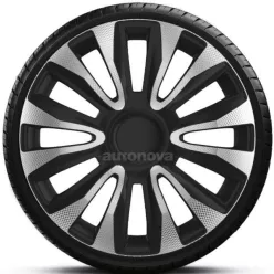   14"-os Avalon Carbon Silver-Black dísztárcsa garnitúra (4darab)