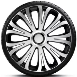   14"-os Avera Silver-Black dísztárcsa garnitúra (4darab)