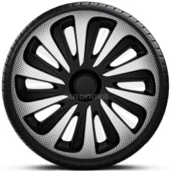   14"-os Caliber Carbon Silver-Black dísztárcsa garnitúra (4darab)