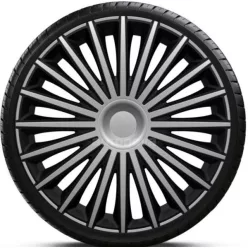   14"-os Dakota Silver Black dísztárcsa garnitúra (4darab)