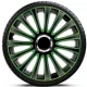 14"-os Lemans Pro Green-Black dísztárcsa garnitúra (4darab)