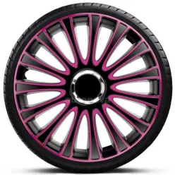   14"-os Lemans Pro Pink-Black dísztárcsa garnitúra (4darab)
