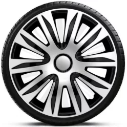   14"-os Nardo Silver-Black dísztárcsa garnitúra (4darab)