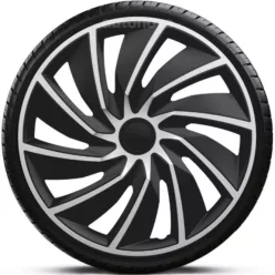   14"-os Turbo Silver Black dísztárcsa garnitúra (4darab)
