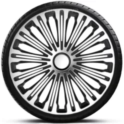   14"-os Volante Silver-Black dísztárcsa garnitúra (4darab)