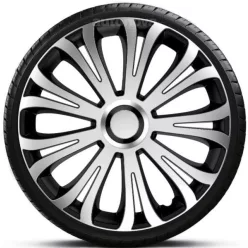   15"-os Avera Silver-Black dísztárcsa garnitúra (4darab)