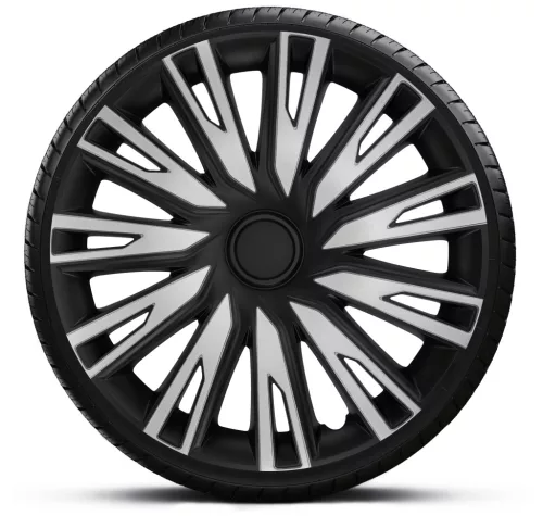 15"-os Copra Silver Black dísztárcsa garnitúra (4darab)
