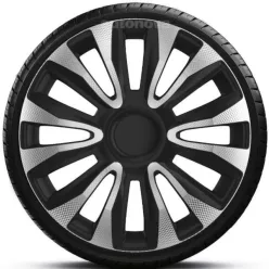   16"-os Avalon Carbon Silver-Black dísztárcsa garnitúra (4darab)