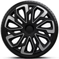   16"-os Estoril Silver Black dísztárcsa garnitúra (4darab)