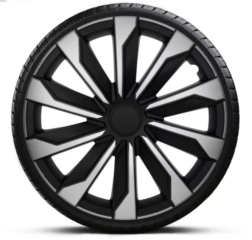 16"-os Typhoon Silver Black dísztárcsa garnitúra (4darab)