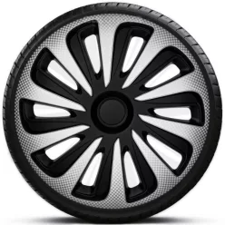   17"-os Caliber Carbon Silver-Black dísztárcsa garnitúra (4darab)