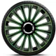 17"-os Lemans Pro Green-Black dísztárcsa garnitúra (4darab)