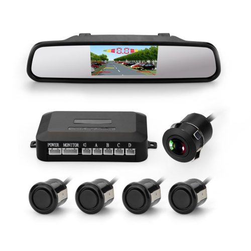 Tolatókamera szett (4 db szenzor+kamera+visszapillantós TFT-LCD monitor