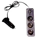 Szivargyújtó elosztó + USB AE-WF0096USB