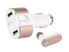 MYWAY SZIVARGYUJTÓ ELOSZTÓ + BLUETOOTH FÜLHALLGATÓ MÁGNESSEL 12 / 24V CM63010