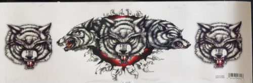 WOLF HEAD matrica- matrica 45CM X20CM