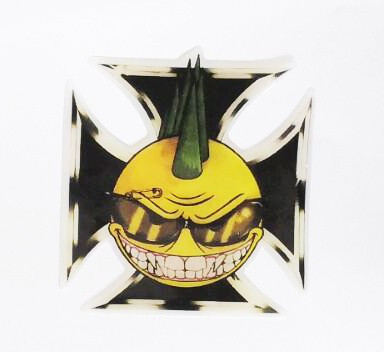 Gost rider PUNK HEAD Műanyag matrica 10CM X 10CM