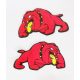 SPIKE BULL DOG matrica 2dbos S-méret RED