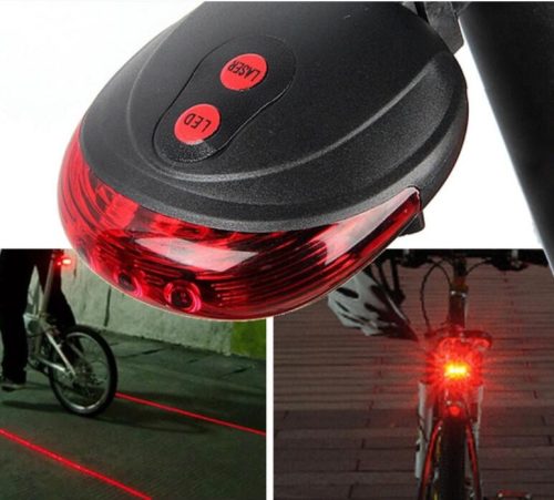 .Lézeres  LED-es bicikli világítás Kerékpár lámpa, bicikli lámpa, lézeres hátsó lámpa R2614-28