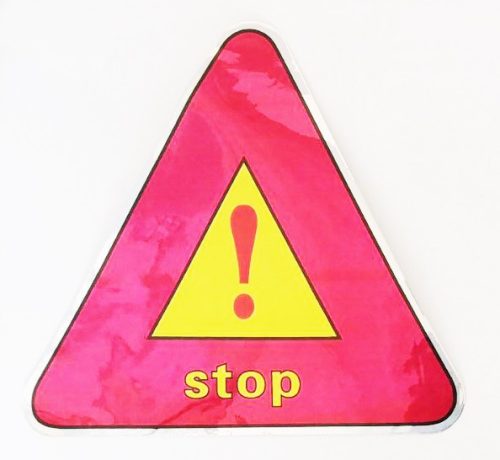STOP Matrica Fényvisszaverős 10CM X 10CM