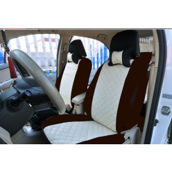   Univerzális szett steppelt bézs/barna üléshuzat UL-AG23002BE