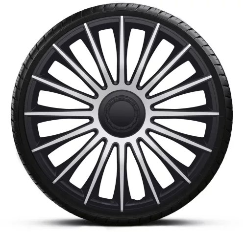 13"-os Austin Silver-Black dísztárcsa garnitúra (4darab)