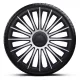 13"-os Austin Silver-Black dísztárcsa garnitúra (4darab)