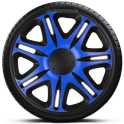   13"-os Nascar Blue Black dísztárcsa garnitúra (4darab)
