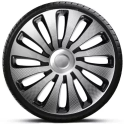   14"-os Sepang Carbon Silver Black dísztárcsa garnitúra (4darab)