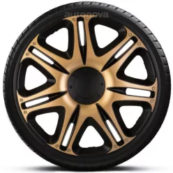   14"-os Nascar Gold Black dísztárcsa garnitúra (4darab)