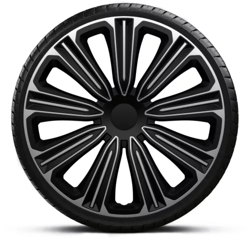14"-os Rosso Silver Black dísztárcsa garnitúra (4darab)