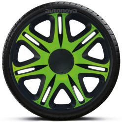   15"-os Nascar Green-Black dísztárcsa garnitúra (4darab)
