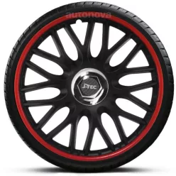 15"-os Orden Red-Black dísztárcsa garnitúra (4darab)