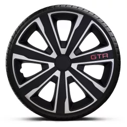   15"-os GTR Carbon Silver Black dísztárcsa garnitúra (4darab)