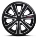 15"-os GTR Carbon Silver Black dísztárcsa garnitúra (4darab)
