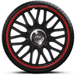15"-os Orden Red-Black dísztárcsa garnitúra (4darab)